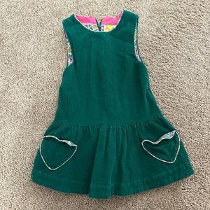 Mini Biden 2-3y green corduroy dress. Excellent condition!